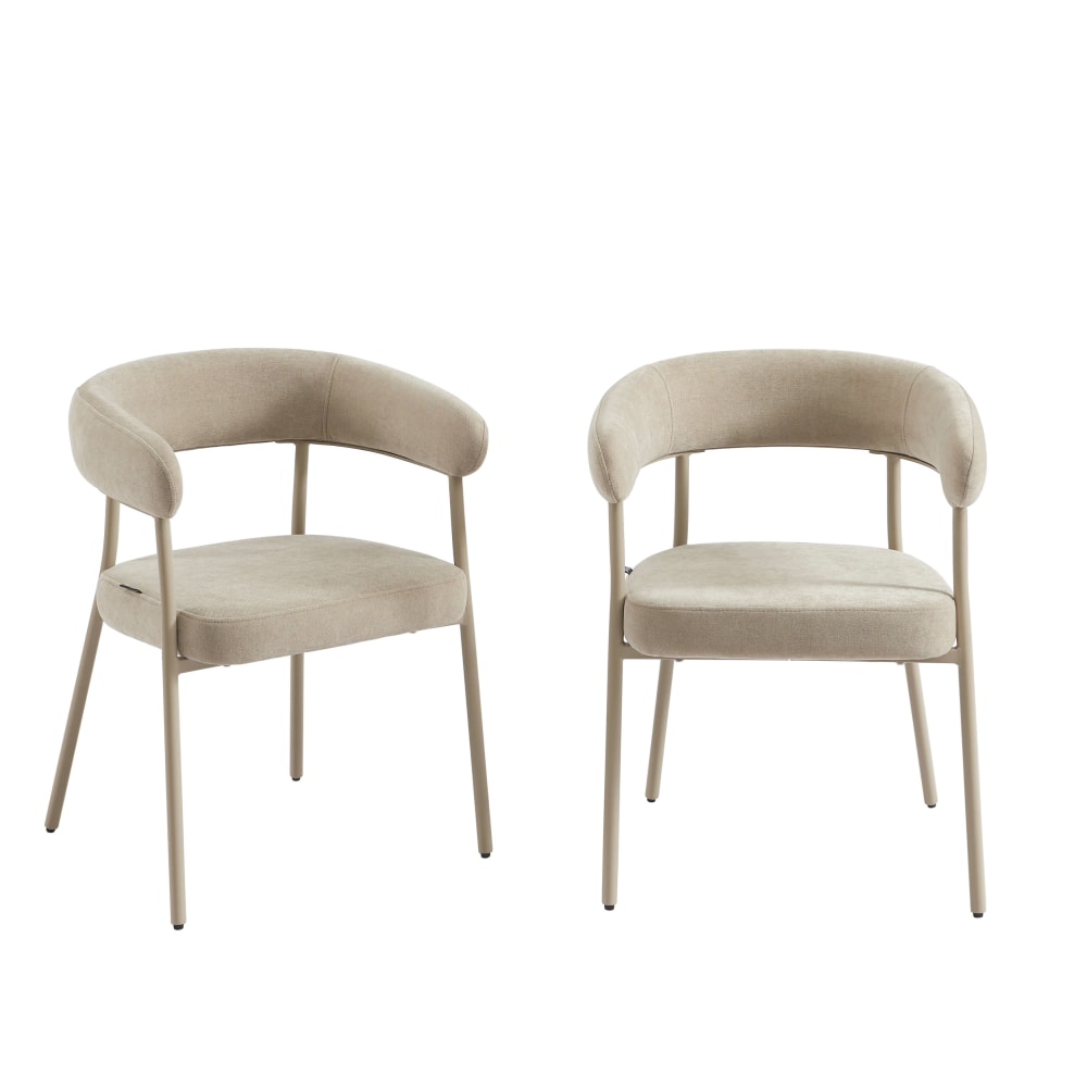 Lot de 2 chaises tissu