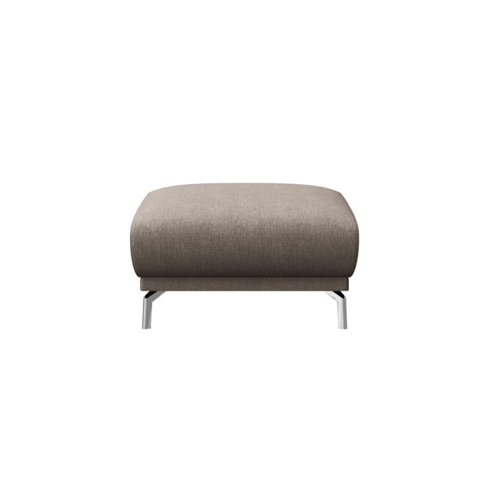 Pouf en polyester brun