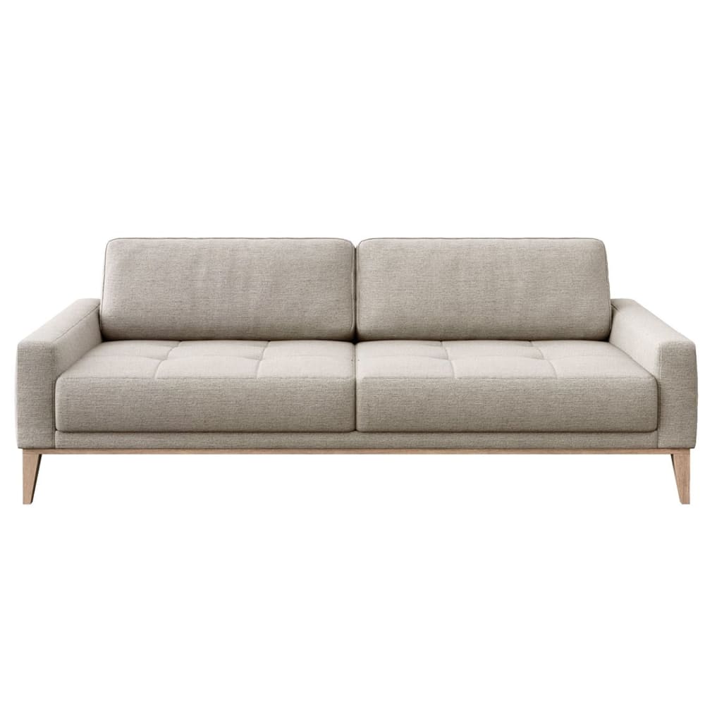 Canapé 3 places en polyester beige