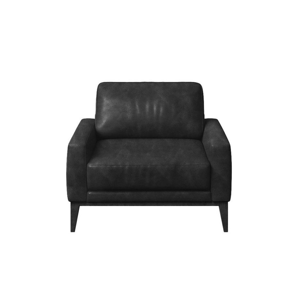 fauteuil en cuir naturel