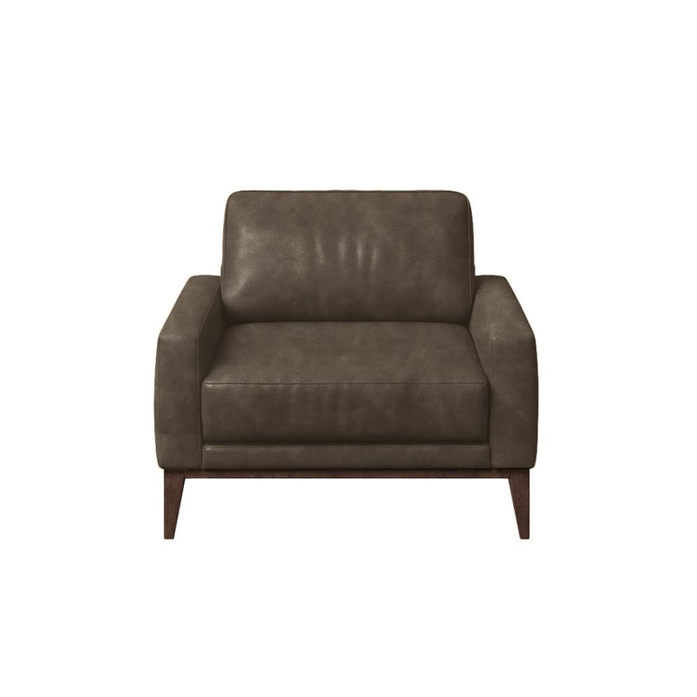 fauteuil en cuir naturel