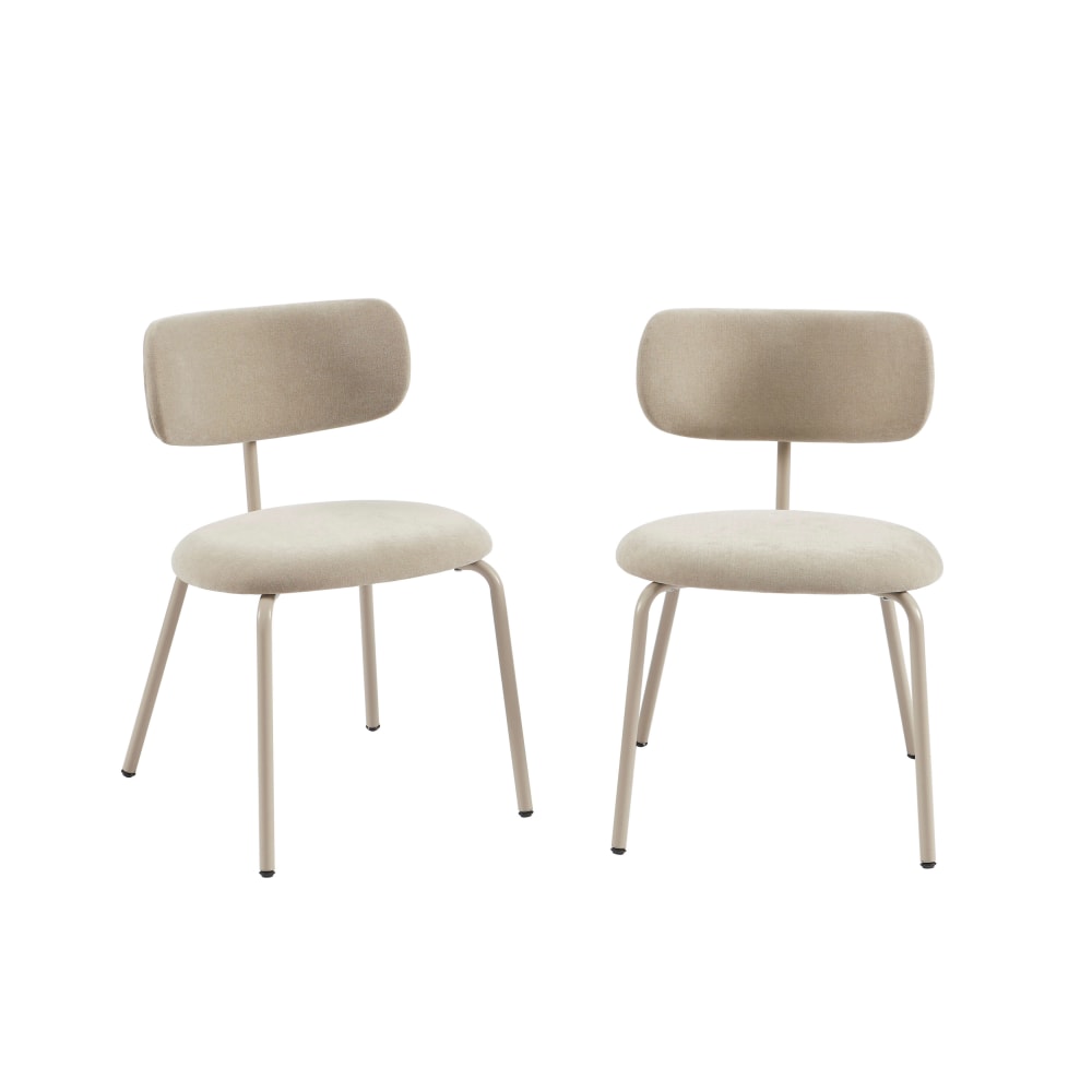 Lot de 2 chaises tissu