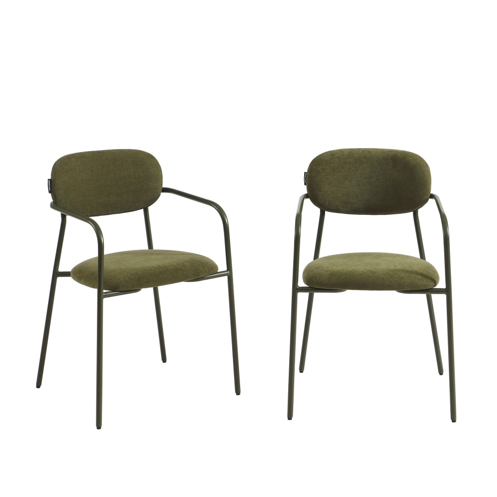 Lot de 2 chaises tissu