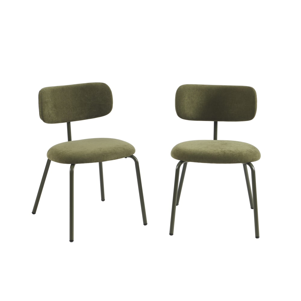 Lot de 2 chaises tissu