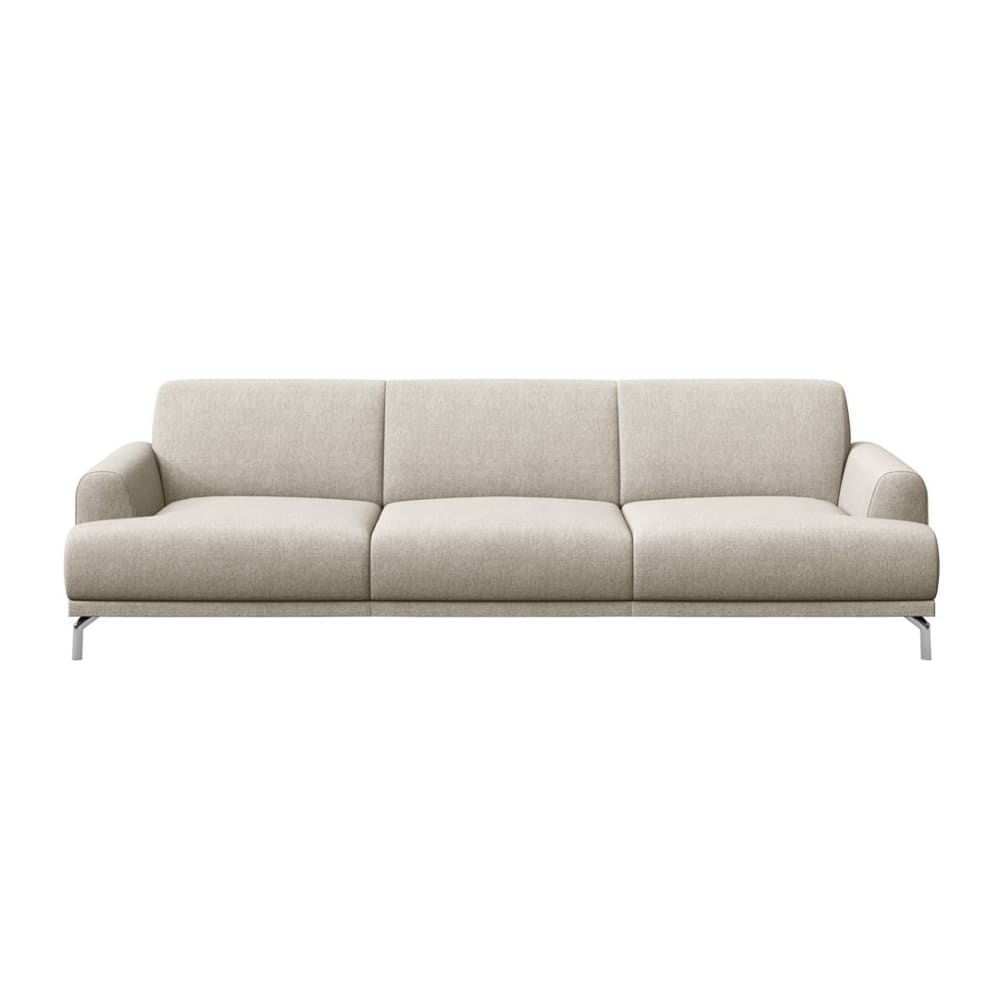 Canapé 3 places en polyester beige