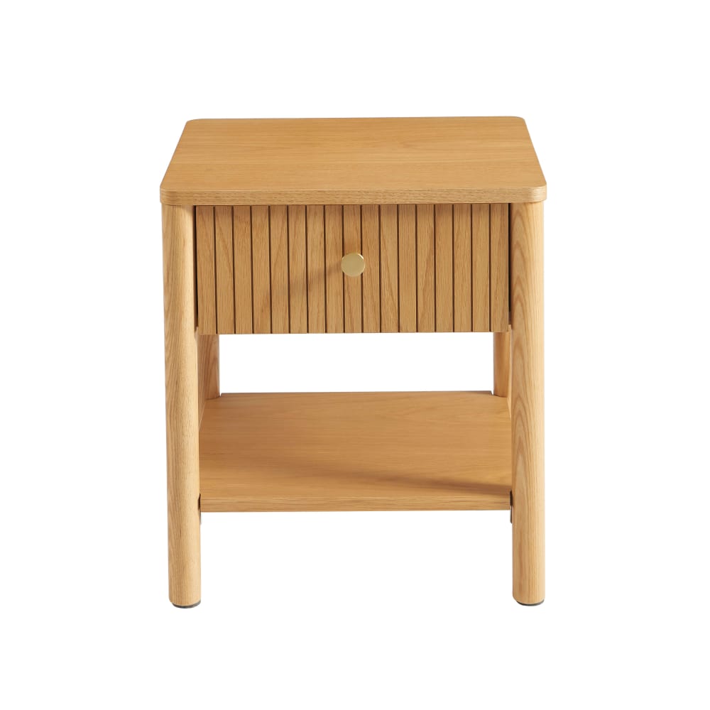 Table de chevet placage chêne