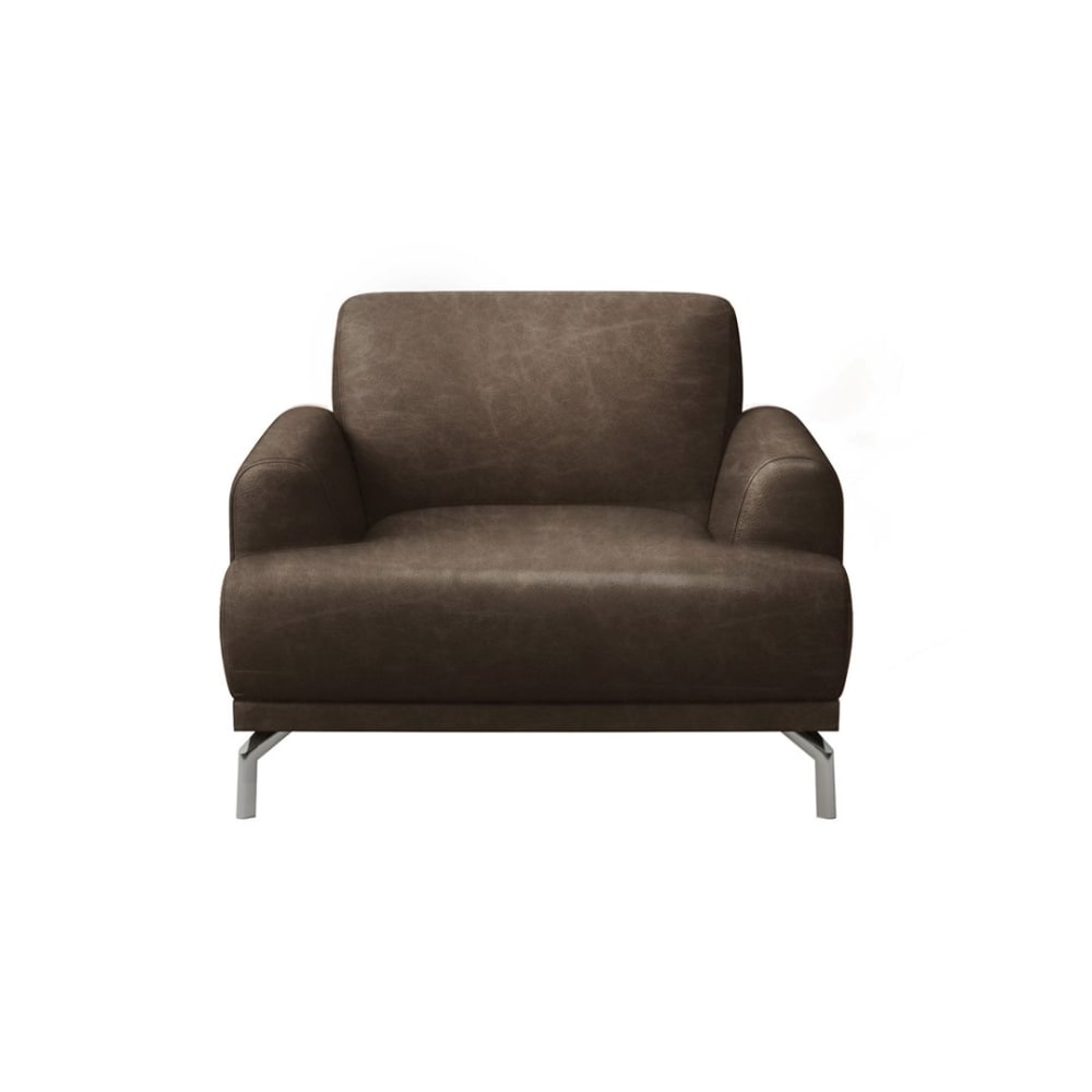 fauteuil en cuir naturel