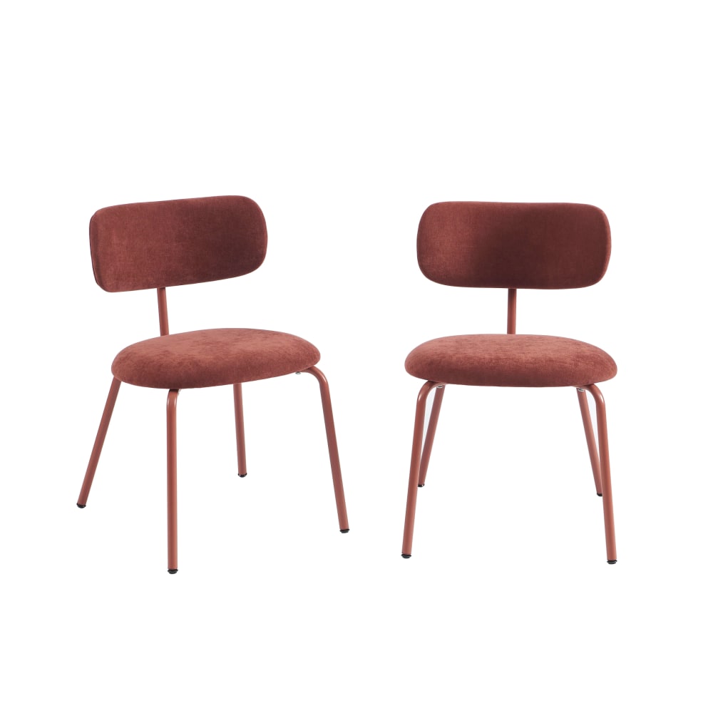 Lot de 2 chaises tissu