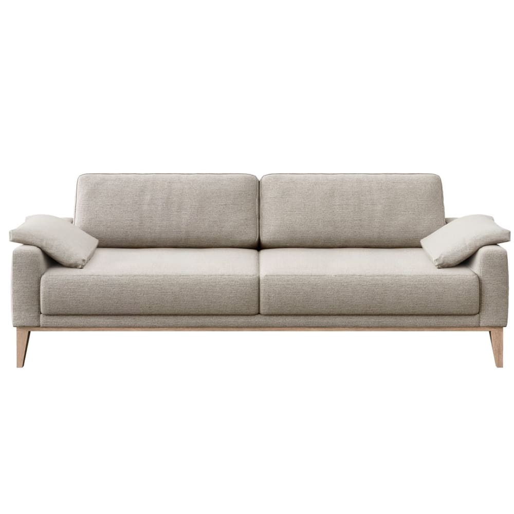 Canapé 3 places en polyester beige