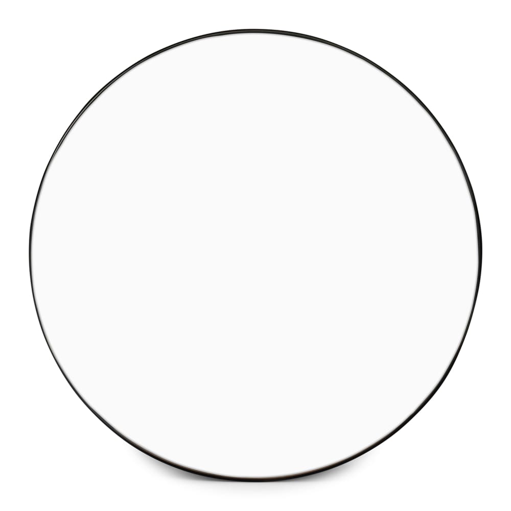 Miroir noir en métaux 61cm