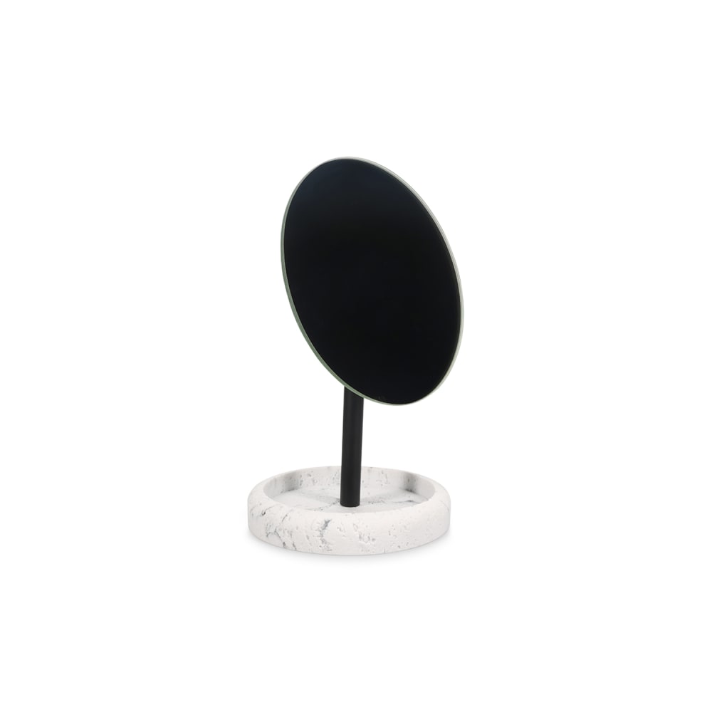 Miroir blanc en synthétiques 13xh23cm
