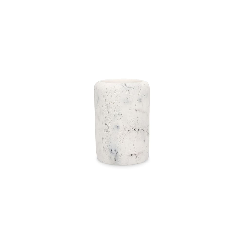 Porte-brosse à dents blanc en synthétiques 7xh10,5cm