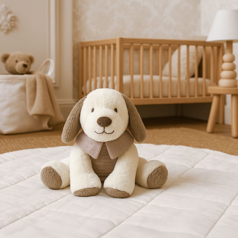 Kuscheltier hund aus velours und baumwolle, sintra - Maisons Du