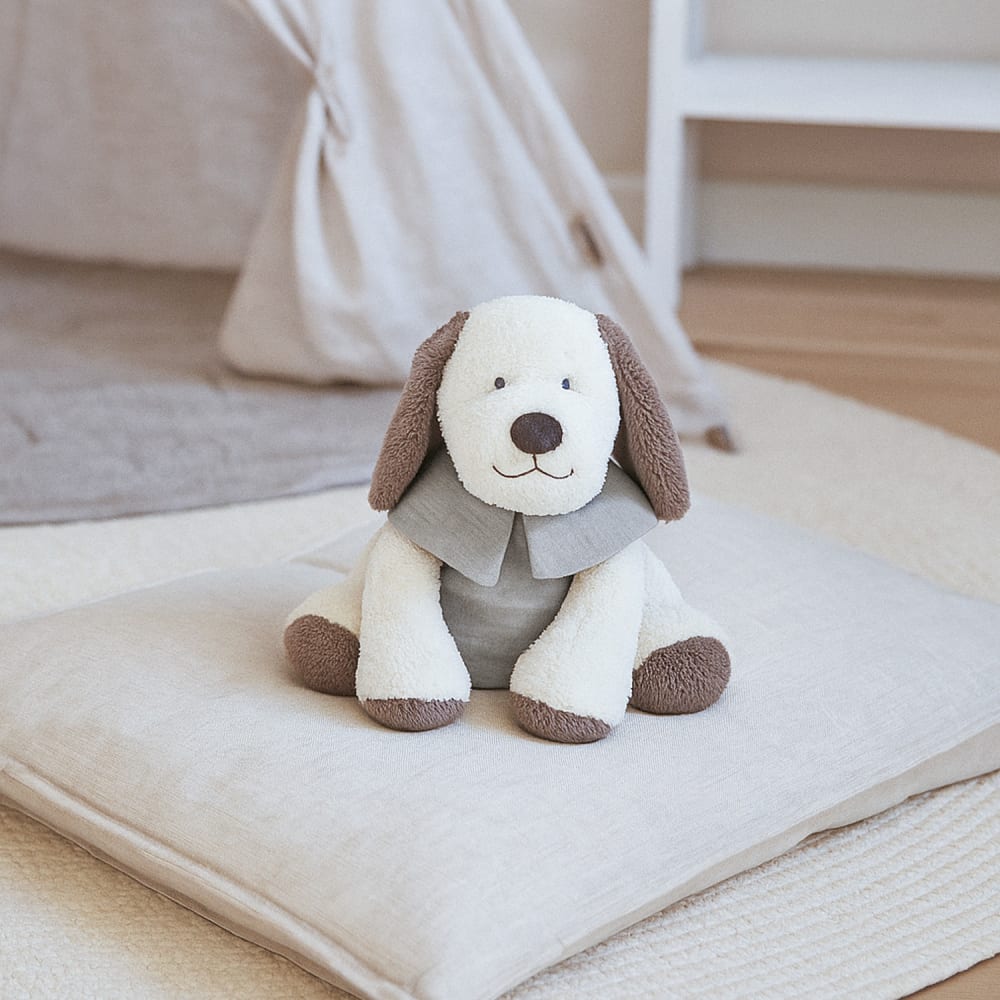 Kuscheltier hund aus velours und baumwolle, sintra - Maisons Du