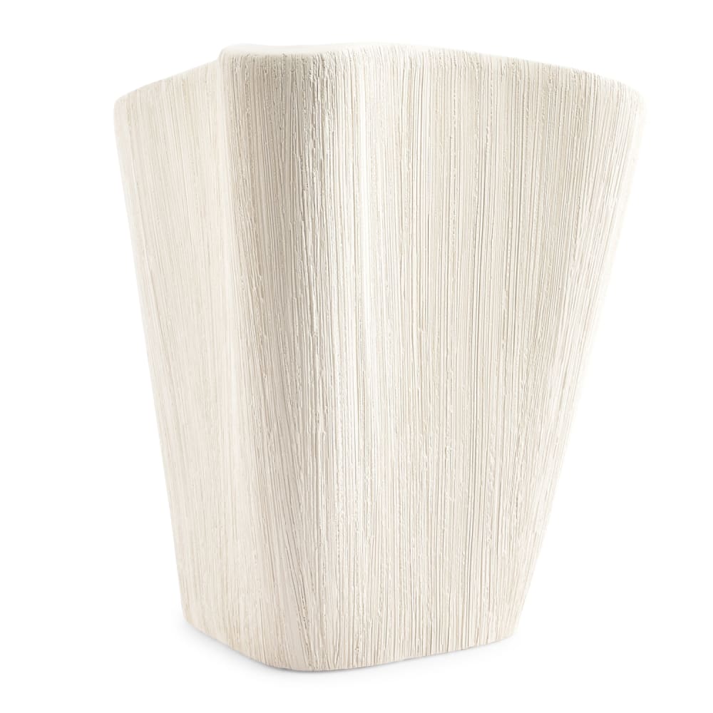 Vase beige en grès 28,5xh27cm