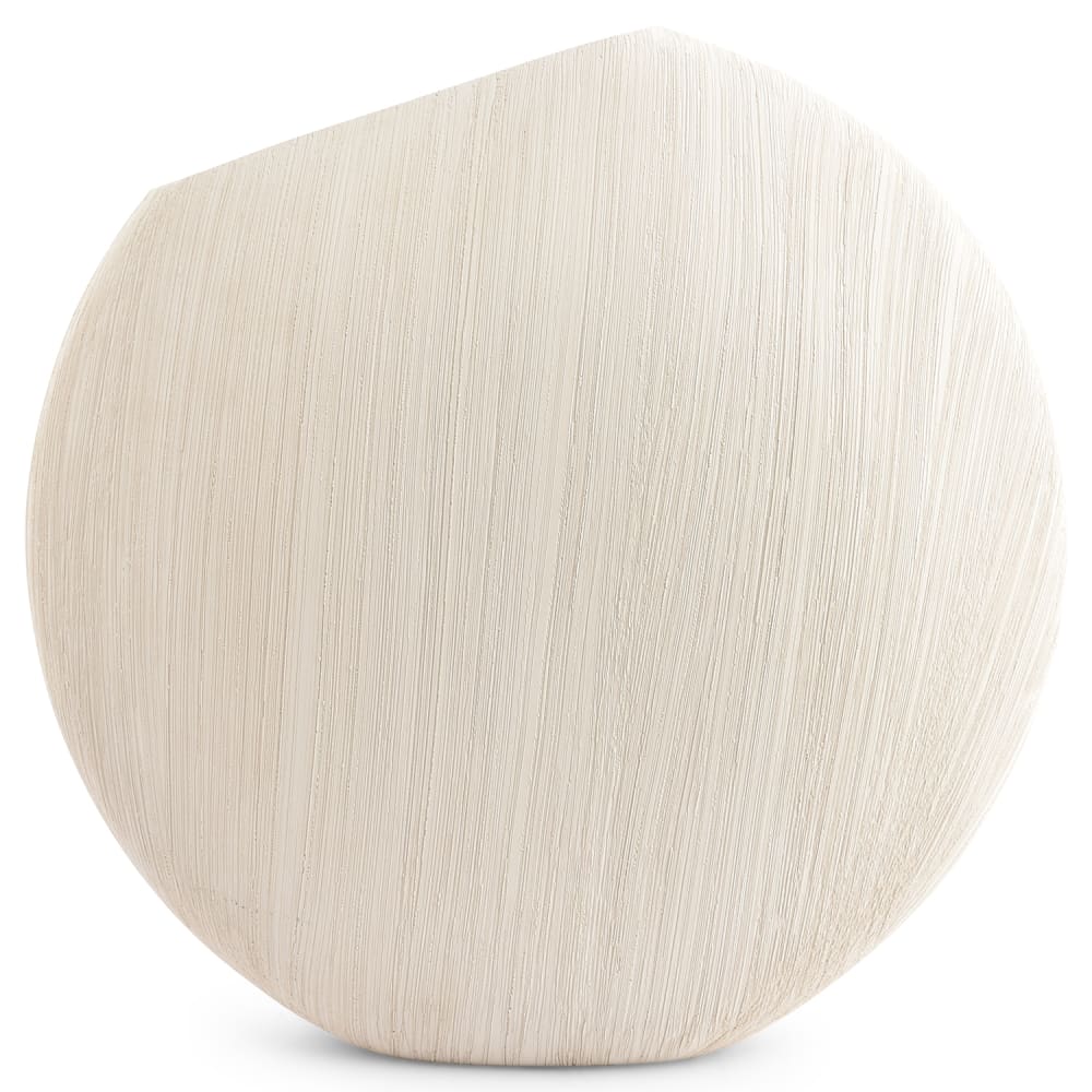 Vase beige en grès 40xh39cm