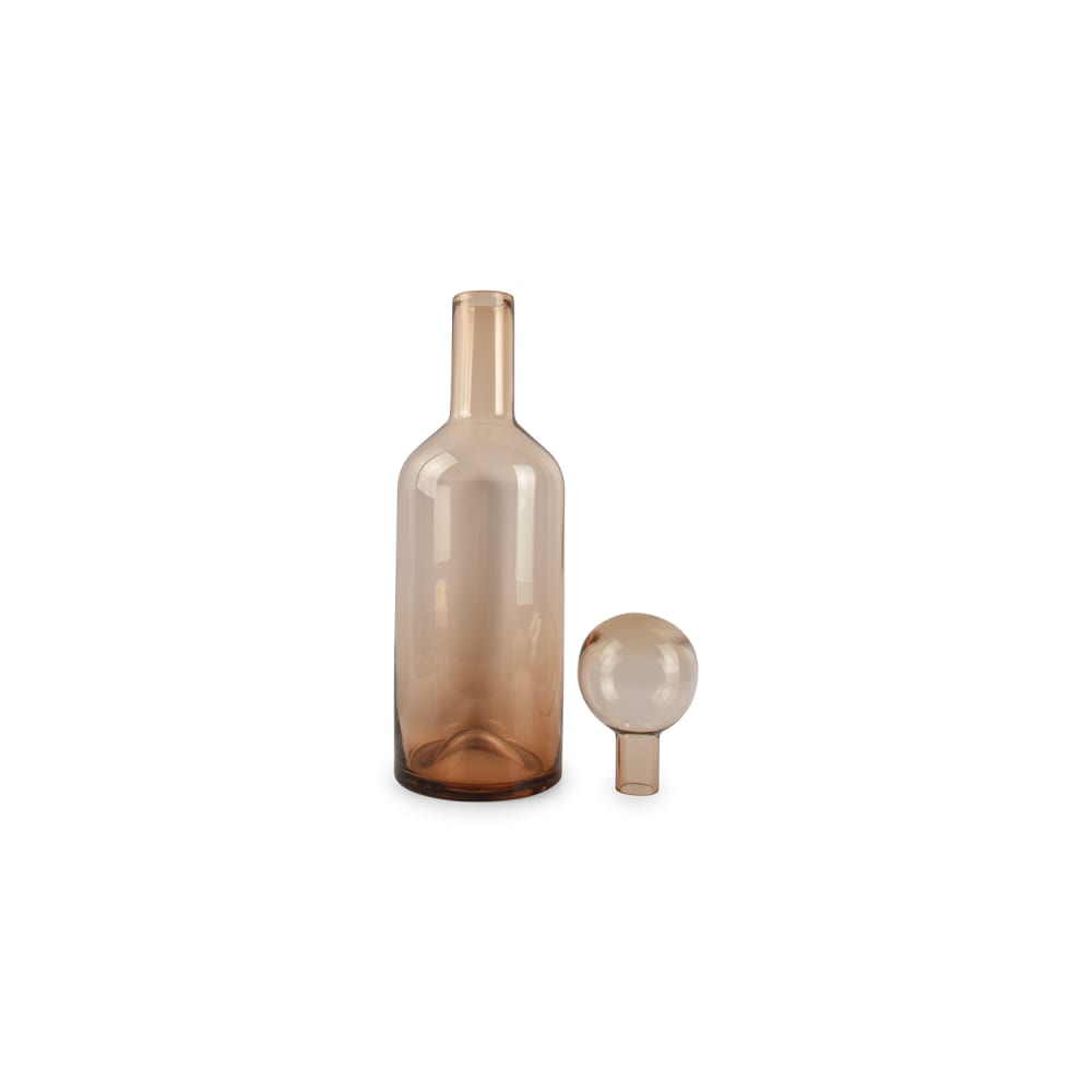 Vase marron en verre 15,5xh55cm — vue 4