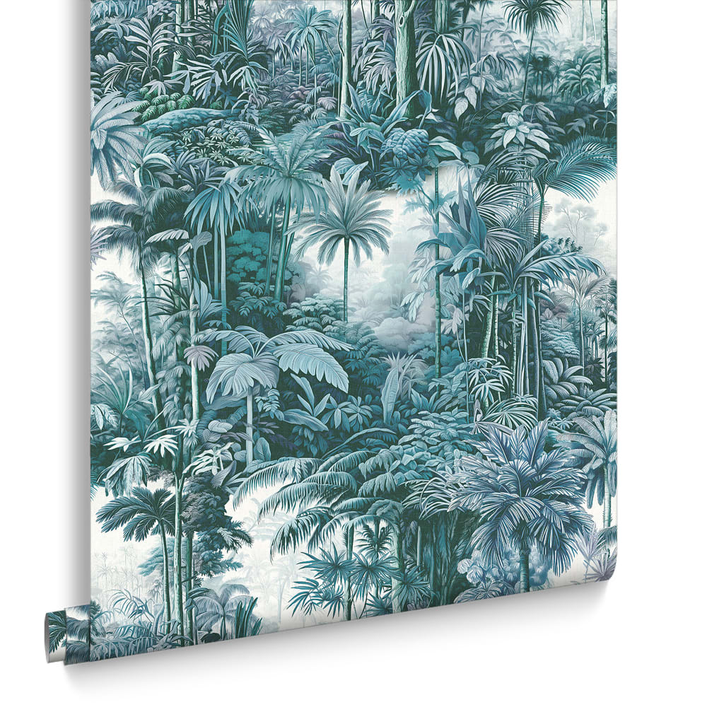 Papier peint bleu palmiers 1005x52cm — vue 3