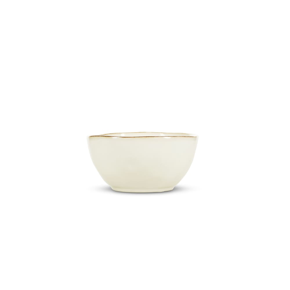Lot de 2 bols blanc en grès 18xh9cm Lot de 2 bols blanc en grès 18xh9cm
