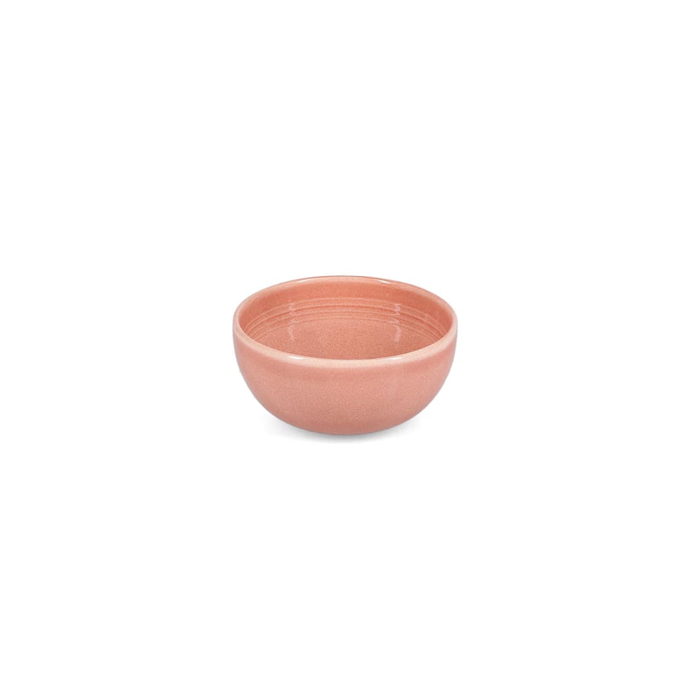 Lot de 4 bols rose en grès 14xh6,5cm