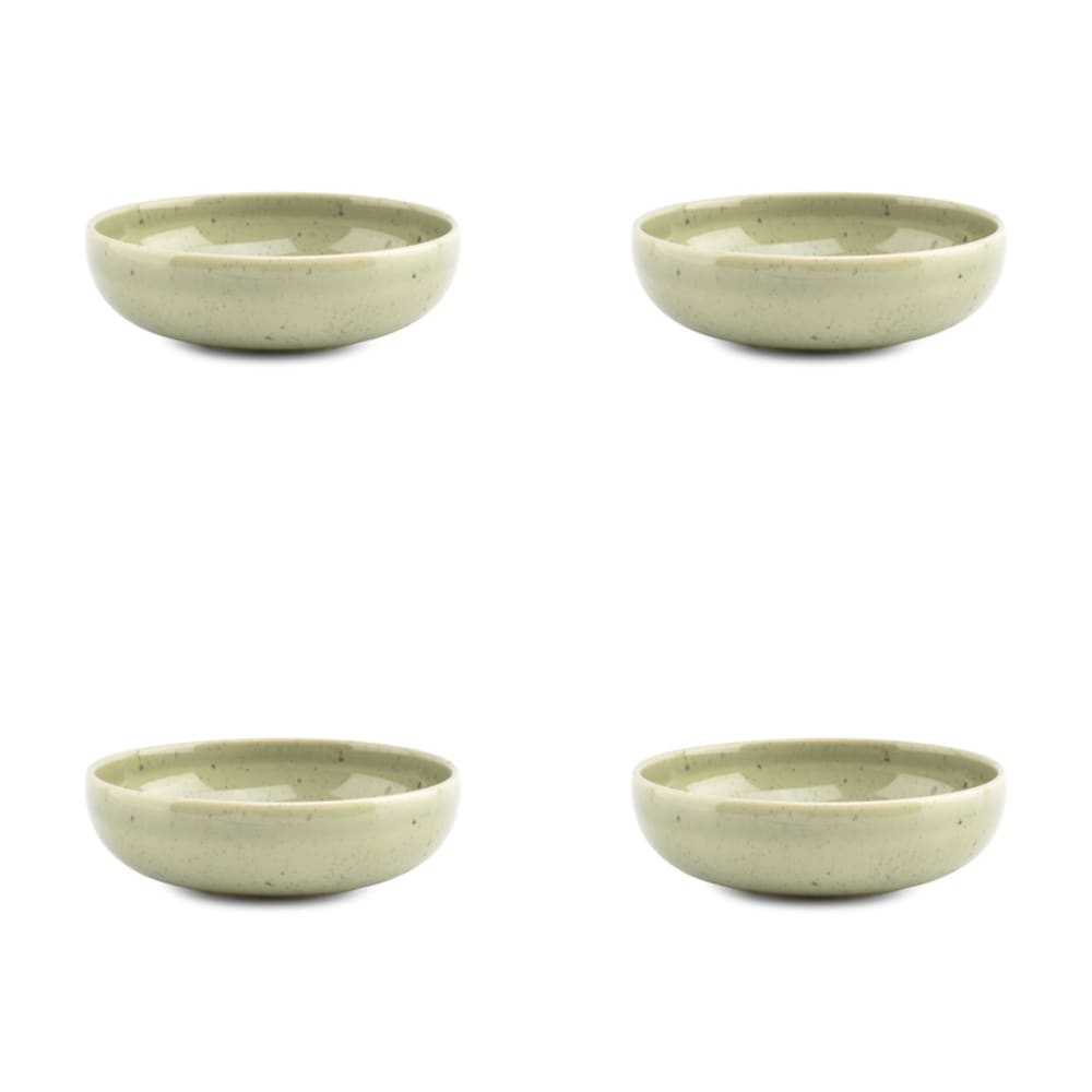 Lot de 4 bols vert en grès 15,5xh4,5cm