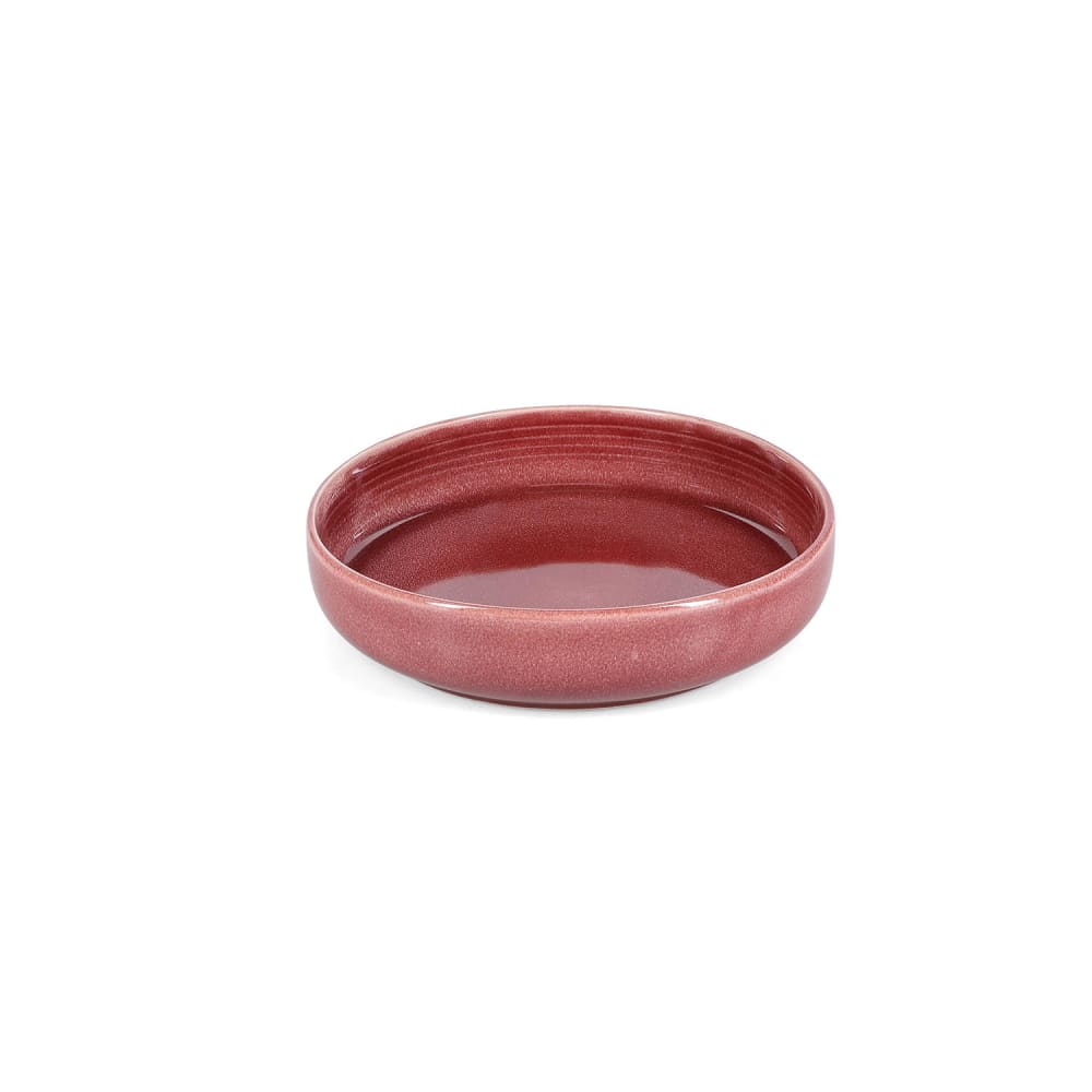 Lot de 2 bols rouge en grès 21xh5cm Lot de 2 bols rouge en grès 21xh5cm