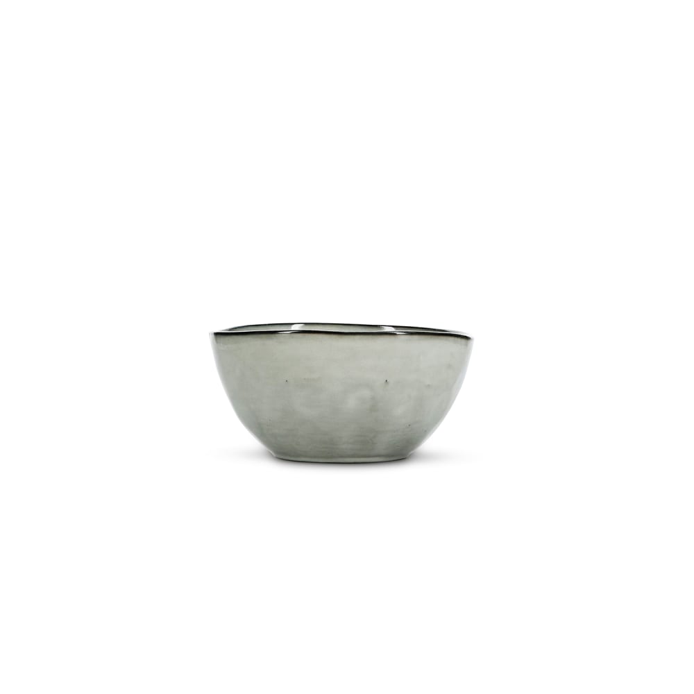 Lot de 2 bols vert en grès 18,5xh9cm