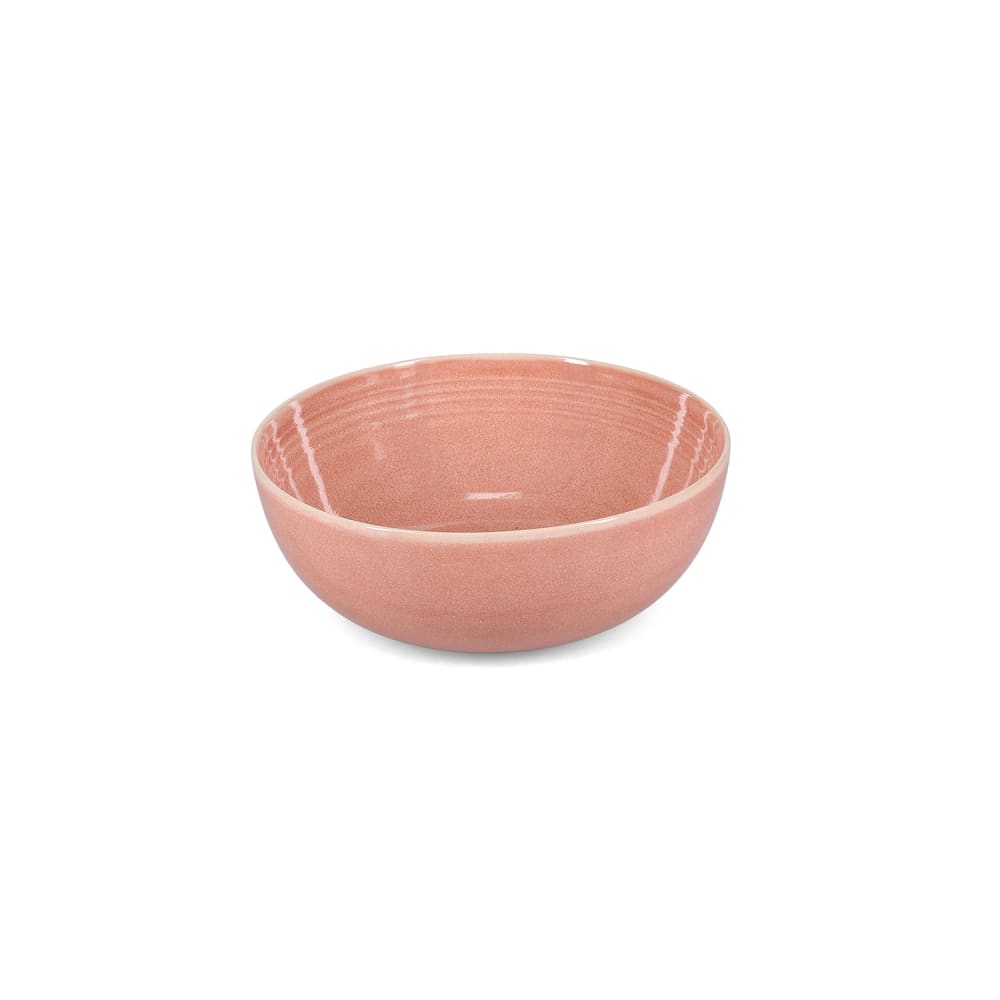 Lot de 2 bols rose en grès 21xh8cm