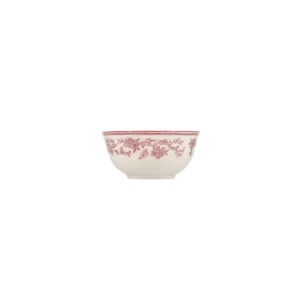 Lot de 4 bols rouge en porcelaine 15xh7cm