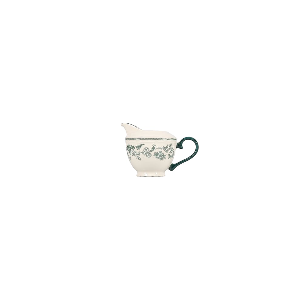 Pot à lait et sauce vert en porcelaine 18cl Pot à lait et sauce vert en porcelaine 18cl