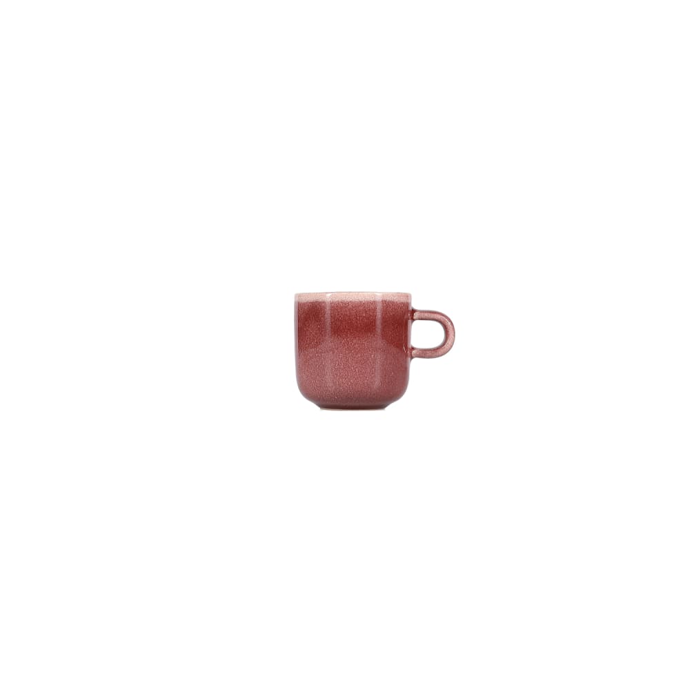Lot de 4 tasses rouge en grès 22cl