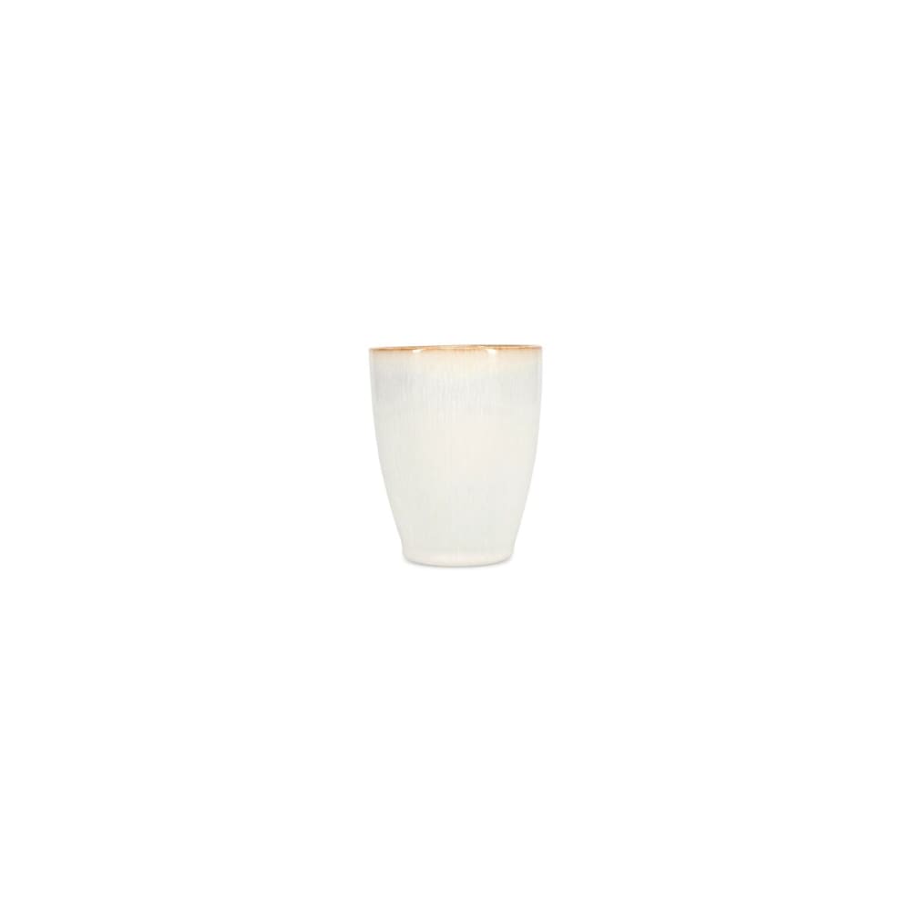 Lot de 4 tasses blanc en grès 30cl Lot de 4 tasses blanc en grès 30cl