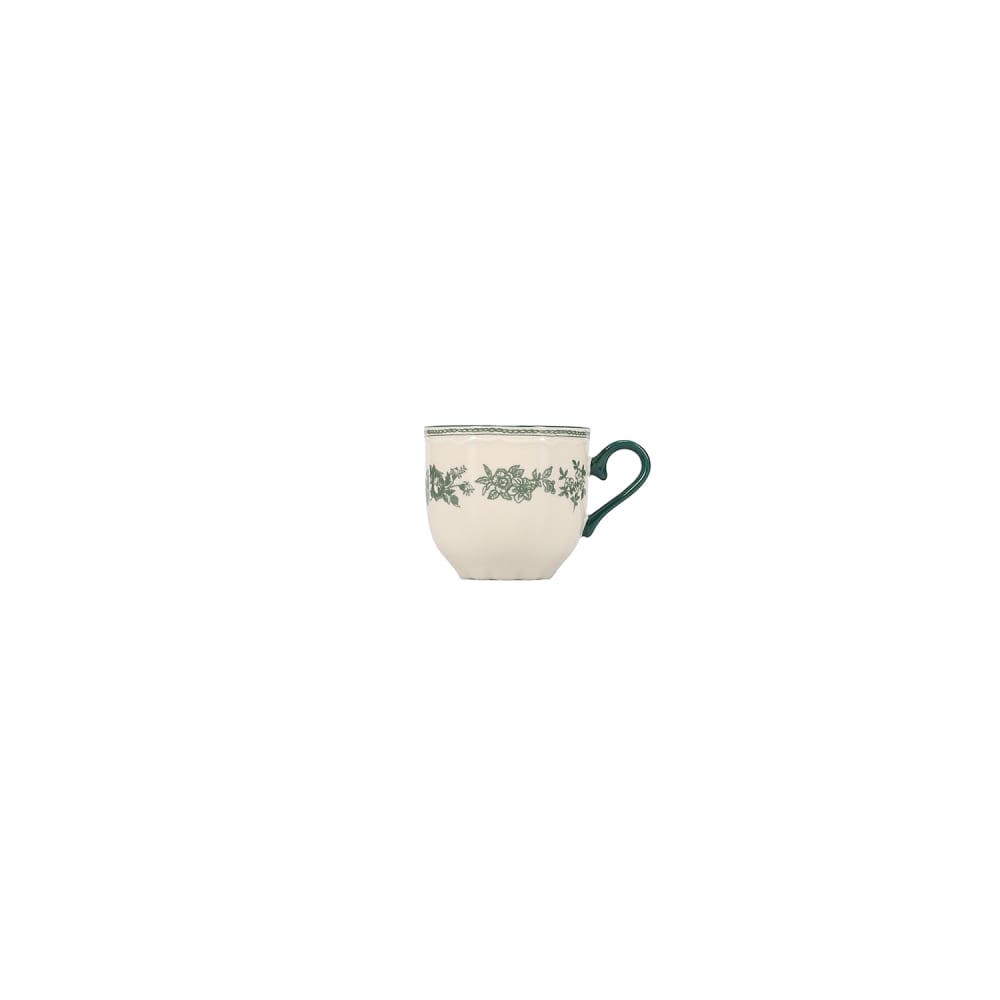 Lot de 4 tasses vert en porcelaine 21,5cl
