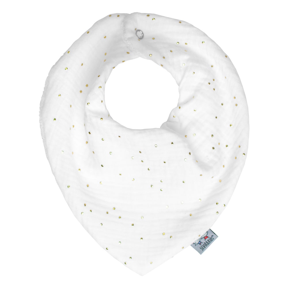 Sevira Kids Lätzchen bandana aus baumwollgaze jeanne WEISS BAUMWOLLE Baby