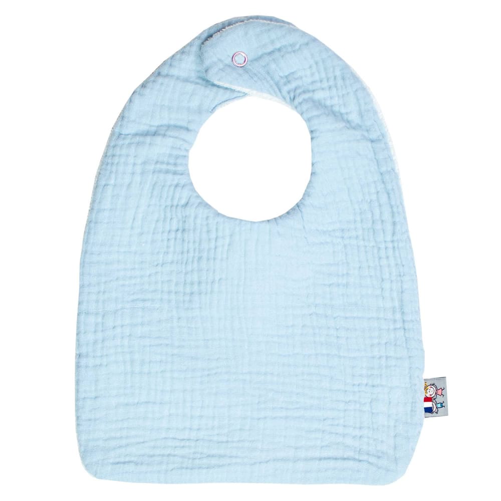 Sevira Kids Babylätzchen aus baumwollgaze BLAU Öko-Tex Zertifikat BAUMWOLLE Baby