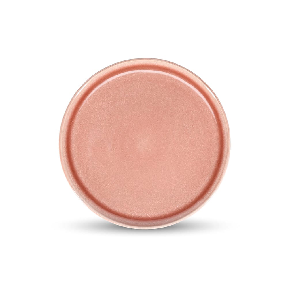Lot de 4 assiettes rose en grès 27cm