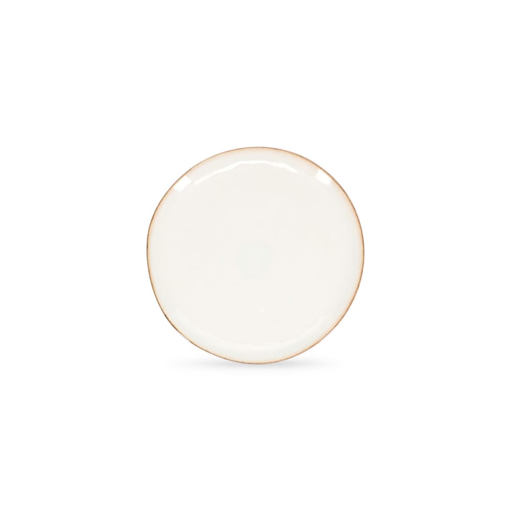 Lot de 4 assiettes blanc en grès 28cm Lot de 4 assiettes blanc en grès 28cm