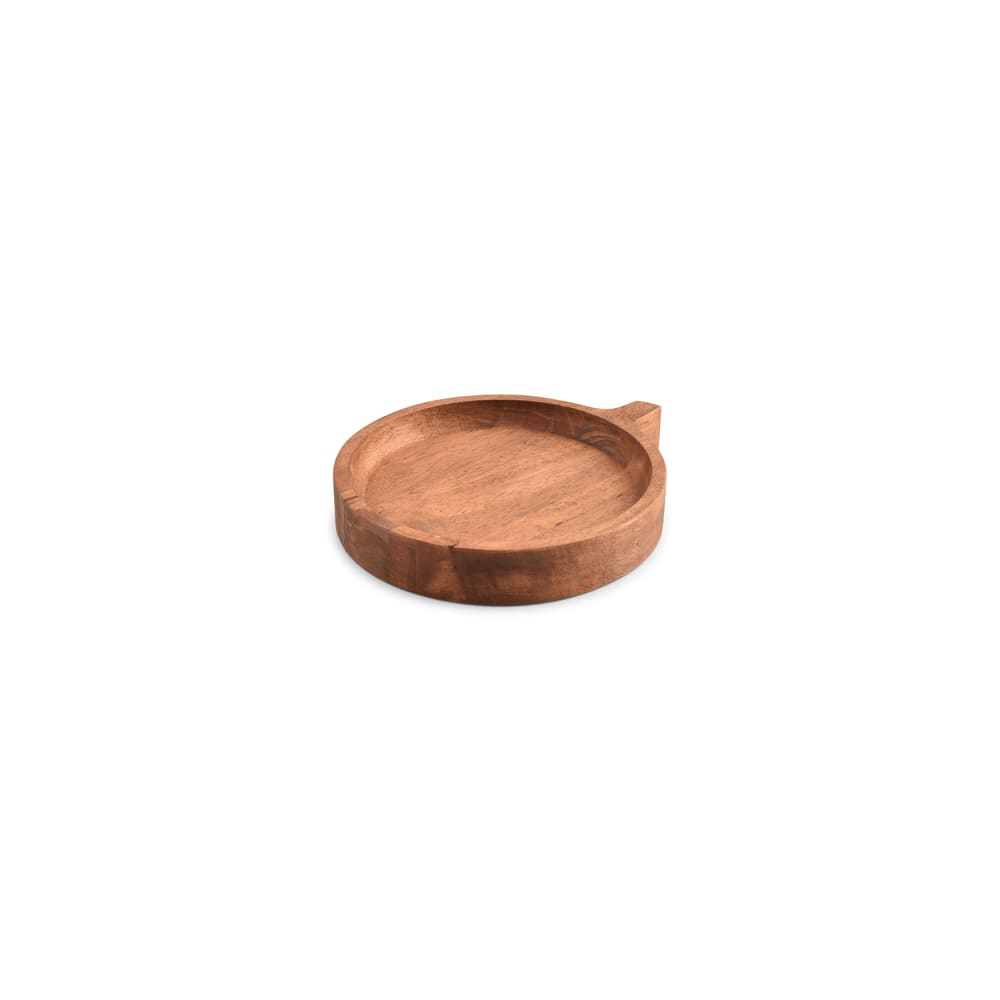 Plat de service marron en bois 20xh3,5cm Plat de service marron en bois 20xh3,5cm