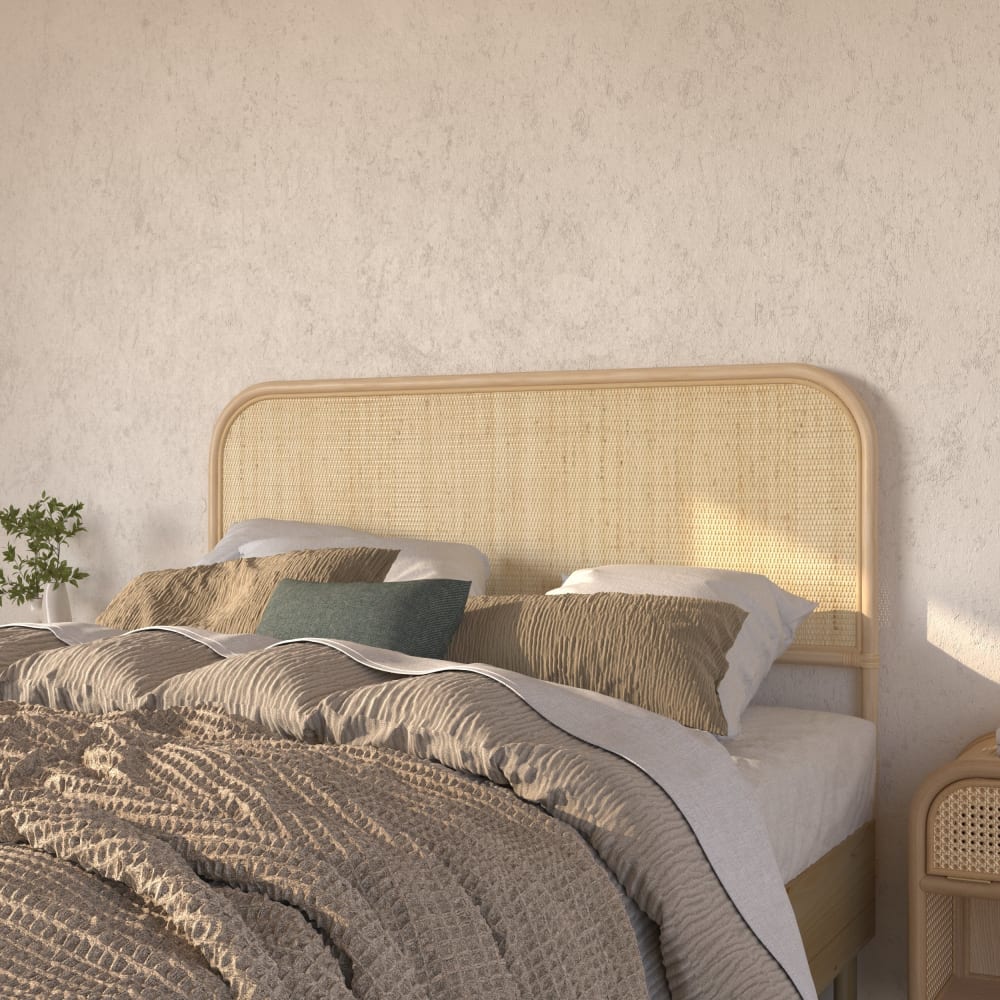 Tête de lit 140 cm en rotin naturel