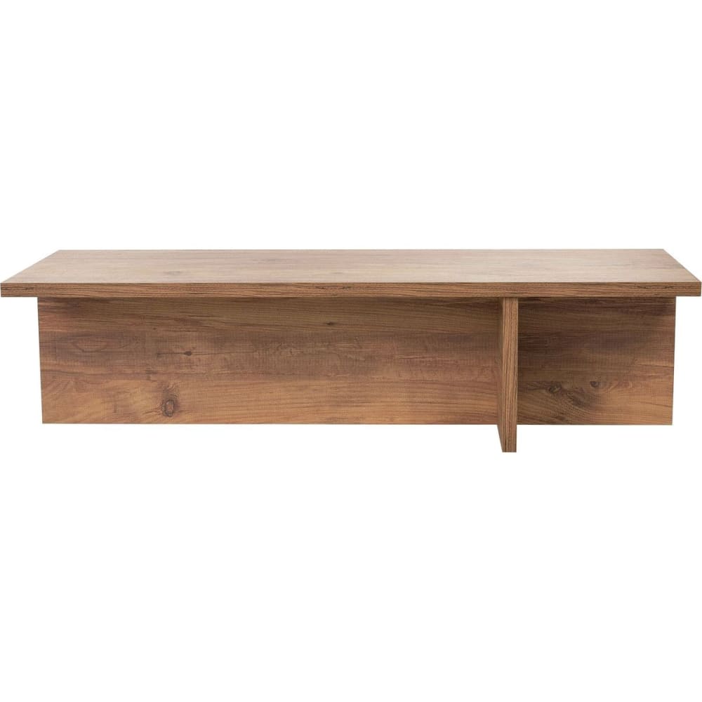 Table basse rectangulaire effet noyer 120 cm