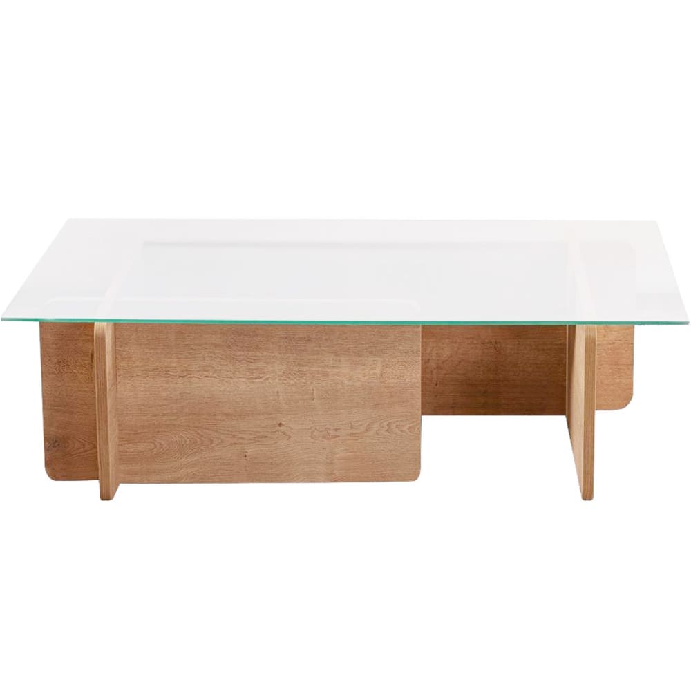 Table basse rectangulaire - verre