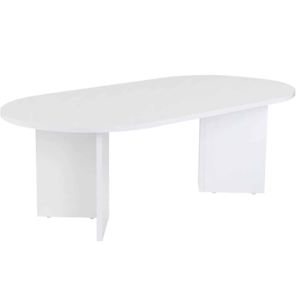 Table basse ovale blanche 119 cm