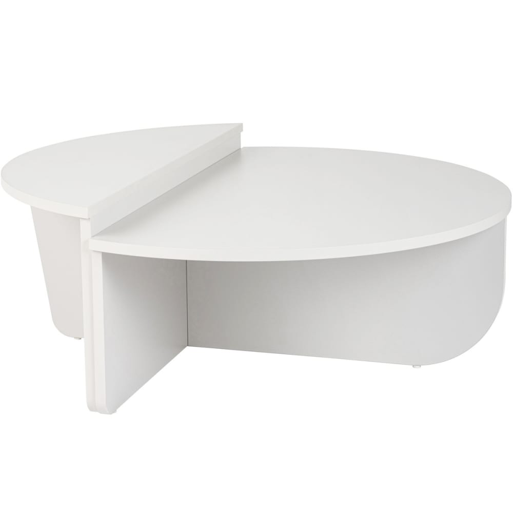 Table basse modulable ronde blanche Ø90 cm