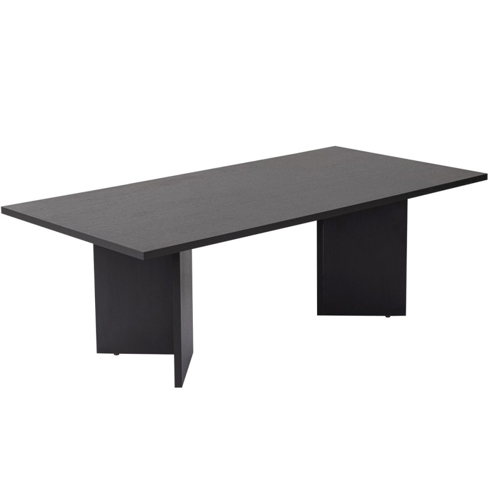 Table basse rectangulaire effet bois noir 119 cm