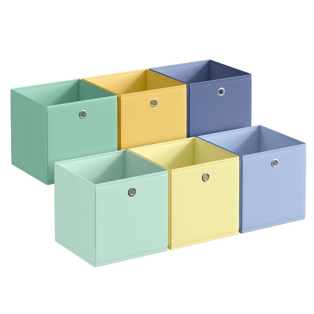 caja de almacenaje juego de 6 30 x 30 x 30 cm