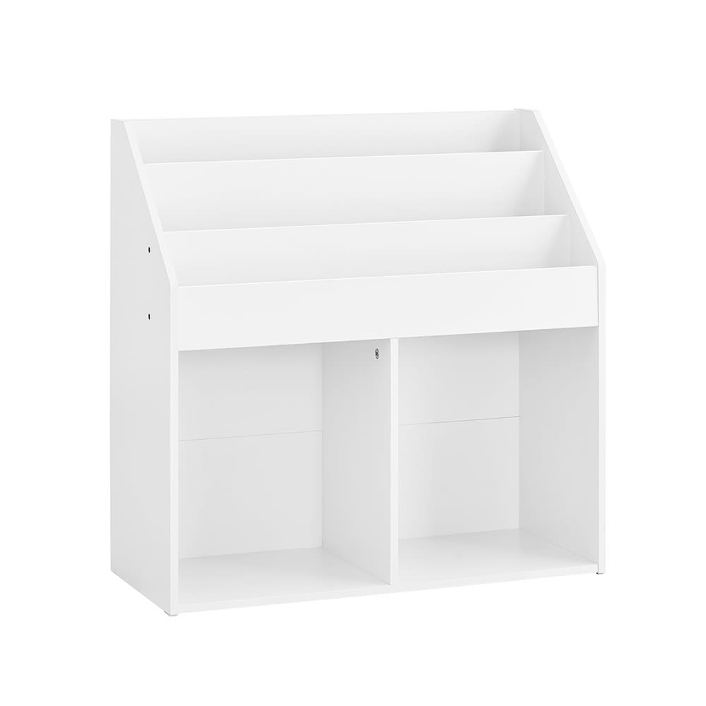 Kinderregal Mit 5 FäChern Weiß 68X30X68Cm Minimaliste