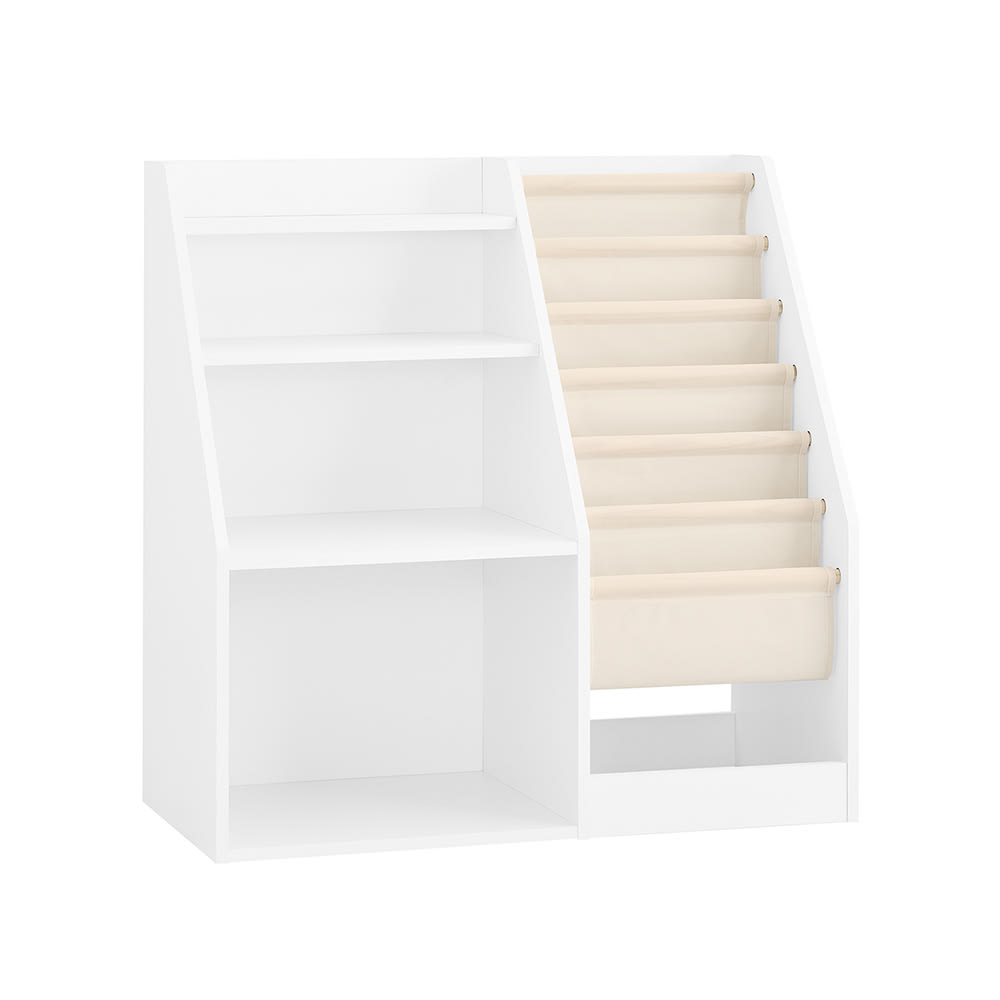 Bibliothèque enfant à 3 étagères blanc 80x40x80cm fonctionnel