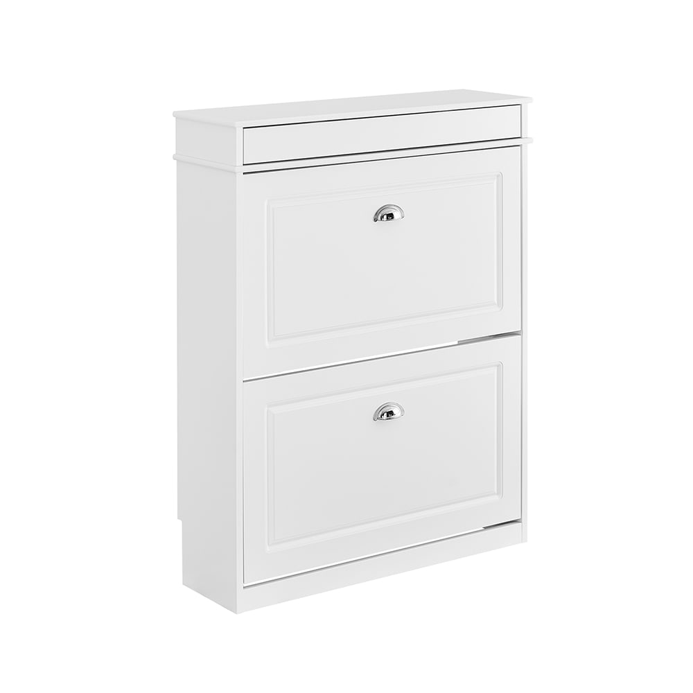 SoBuy Schuhschrank mit einer schublade weiß 75x24x96.5cm modern style modern - Spanplatte