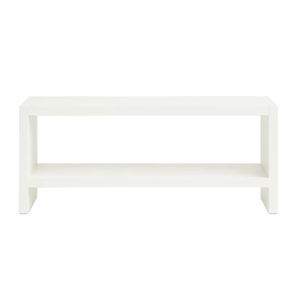Banc de lit blanc, plateau - minimaliste