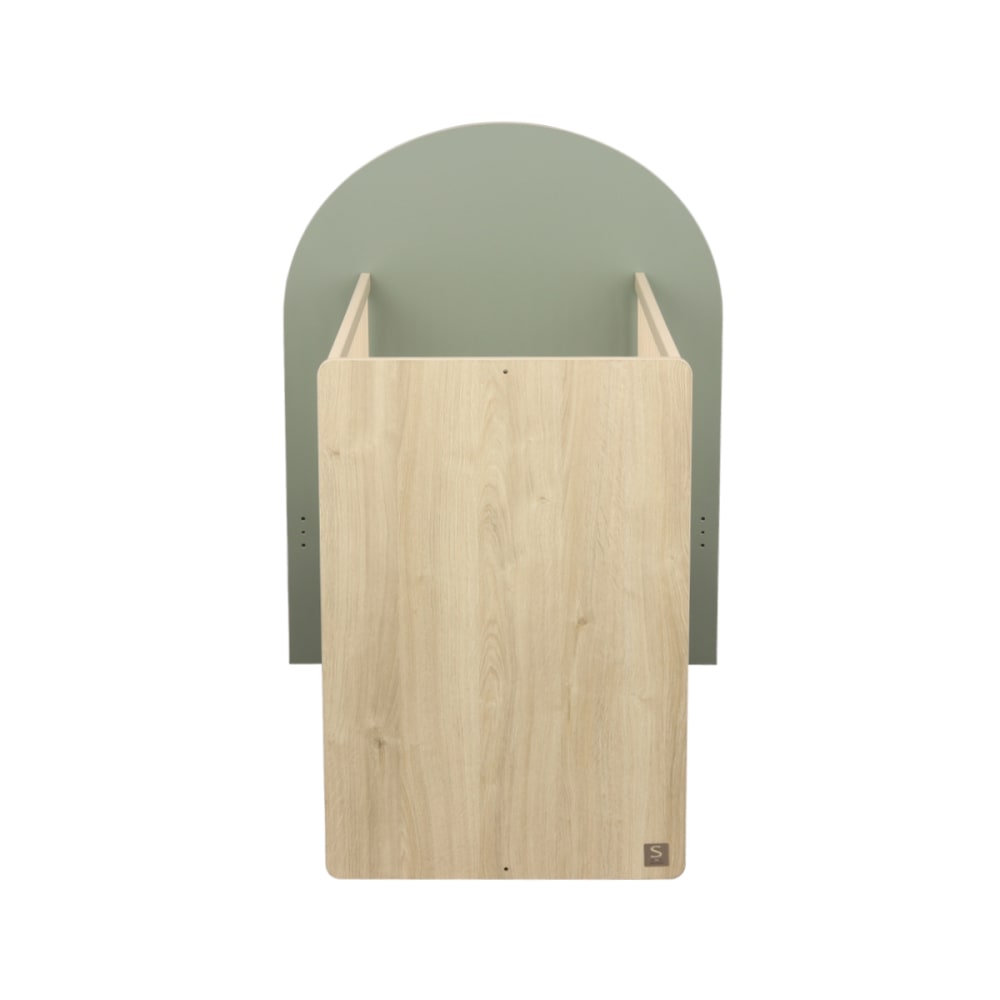 Mitwachsendes Babybett 120 x 60, umbaubar auf 90 - Maisons Du